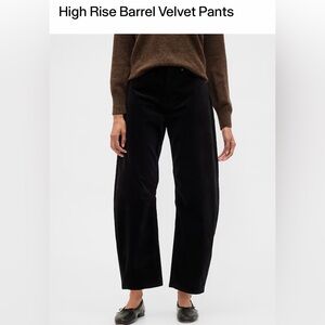 Gap Factory Velvet Barrel Pants
